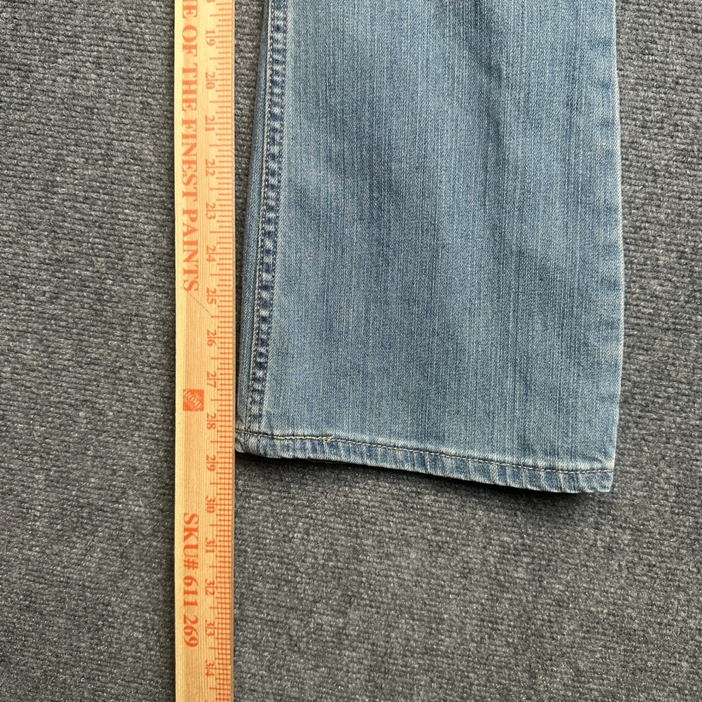 Signature by Levi Strauss Co Low Rise Bootcut Womens 10 Short Blue Jeans Y2K - Picture 13 of 14